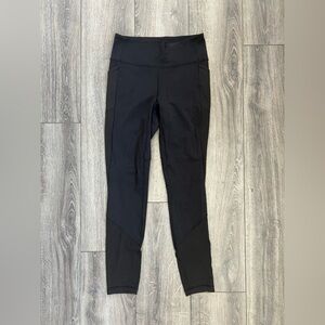Lululemon Black High-Waisted Leggings with Mesh size 8 Women’s